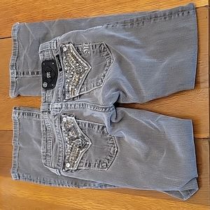 Size 12 gray girls Miss Me jeans